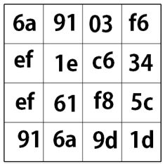 Picture of round 1 mixed columns